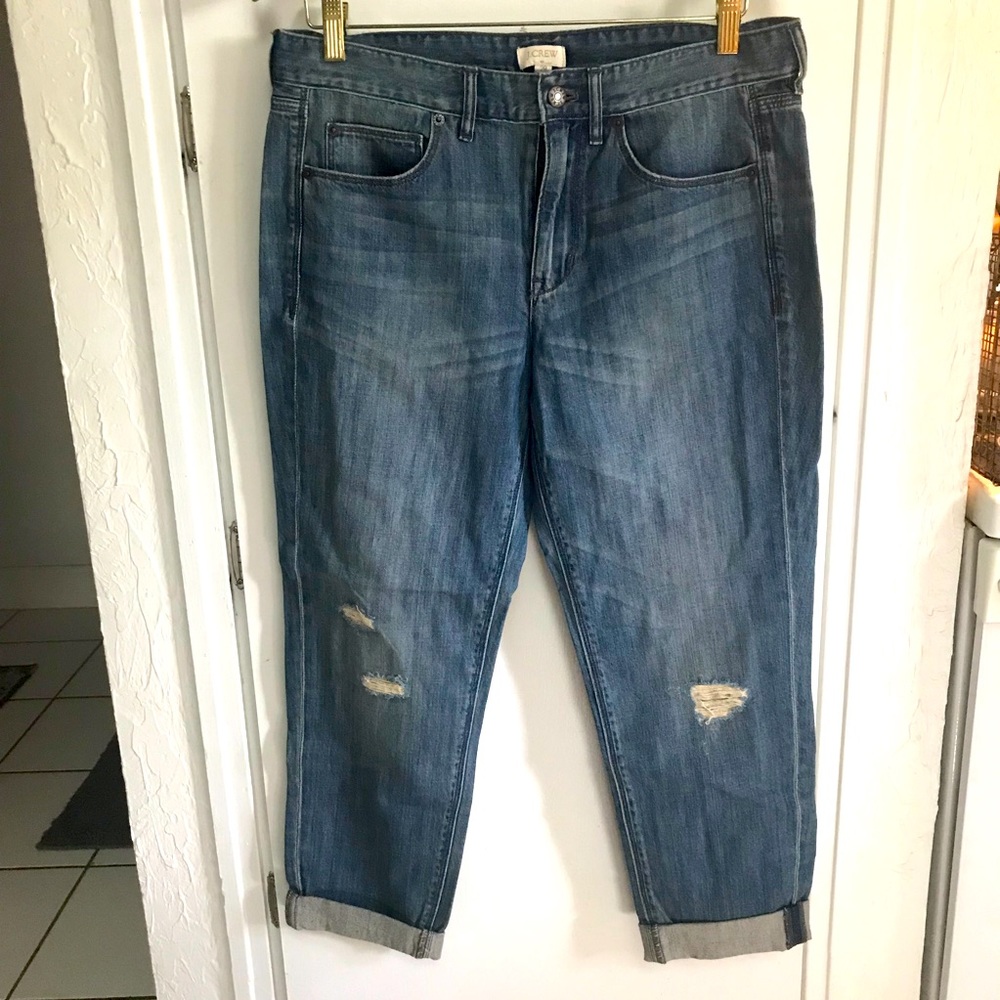 NWOT J CREW 100% COTTON DISTRESSED CROPS